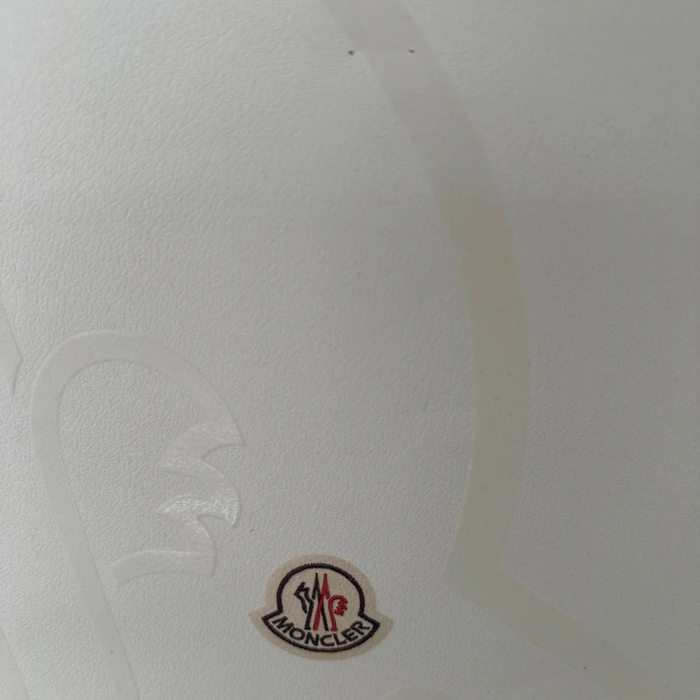 Classic Moncler White on White Shopping Bag